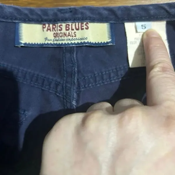 Paris Blues originals Vintage Y2K Low Rise Flare flared Leg Jeans 29x30 dark was - Image 3