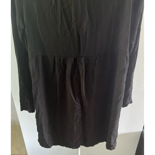 Old‎ Navy Black Long Sleeve Rayon Dress Size Large - Image 7