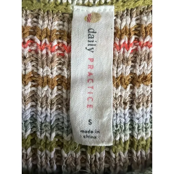 Daily Practice Anthropologie Tuvalu Sweater small casual short sleeve bohemian - Image 7
