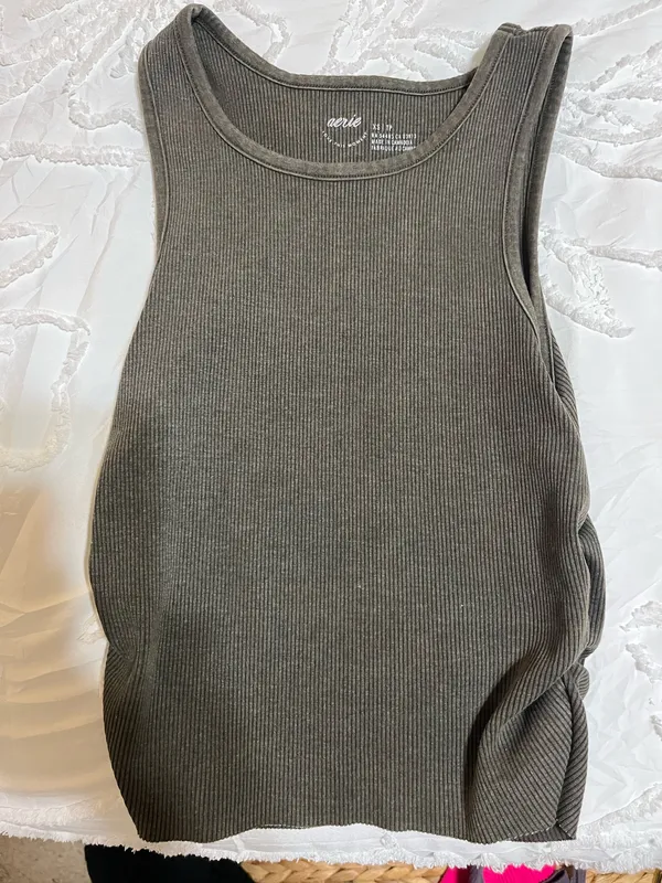 Aerie Ribbed Tank Top Cropped - Image 4