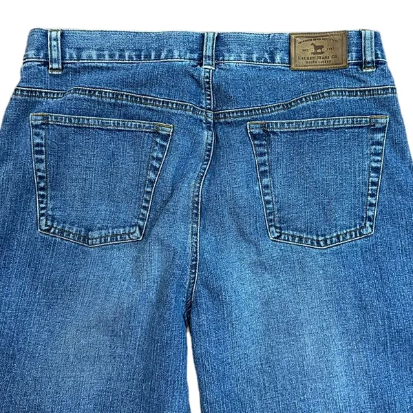 Lauren by Ralph Lauren Jeans Co Wide Leg Medium Wash Denim Jeans‎ Size 10 - Image 4