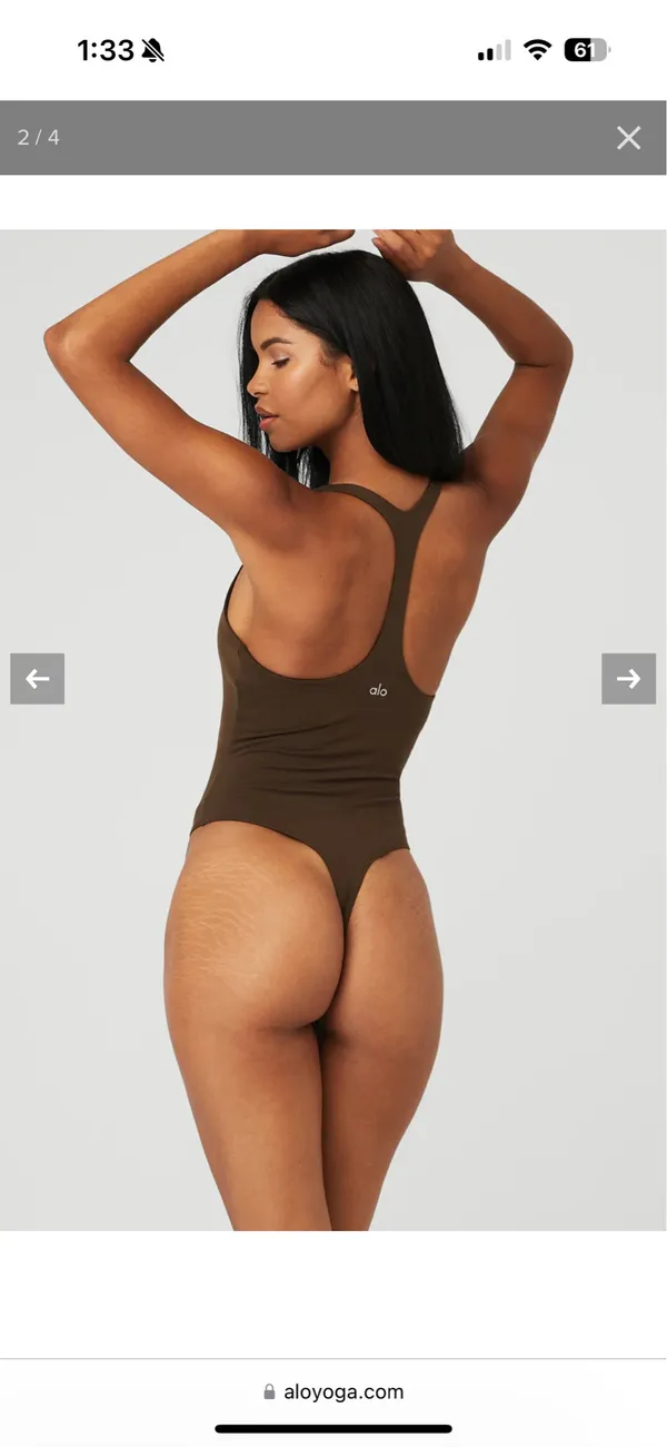 Alo Yoga Bodysuit Sleek Back - Image 3