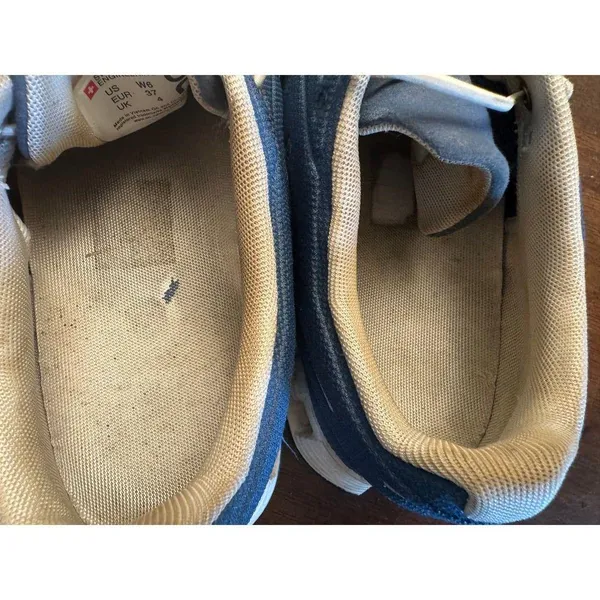 On cloud 5 denim and white running shoes women's 6 - Image 5