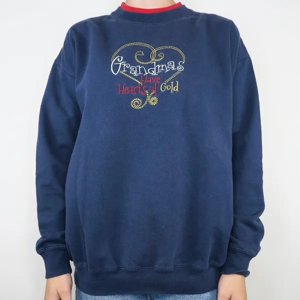 Vintage 90s Grandmas Have Hearts of Gold Sweatshirt - Image 2