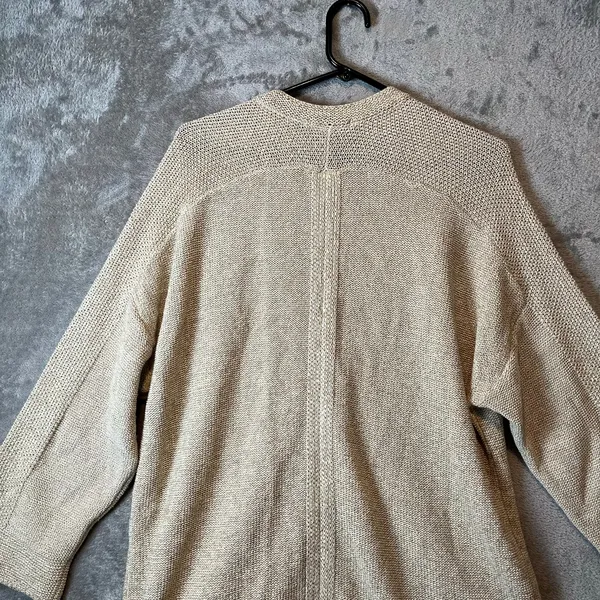 Pas De Calais Cozy Minimalist Knit Cardigan Neutral Beige Cardigan‎ XS Oversized - Image 5