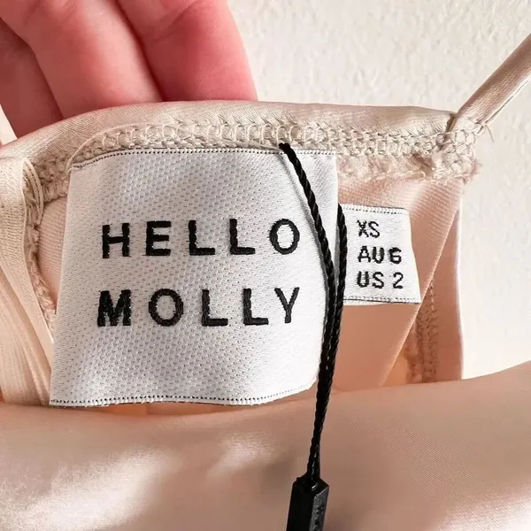 New Hello Molly Get Outta Here Satin Dress Size 2 - Image 8