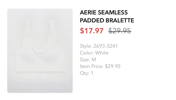 Aerie Seamless Padded Bralette - Image 4
