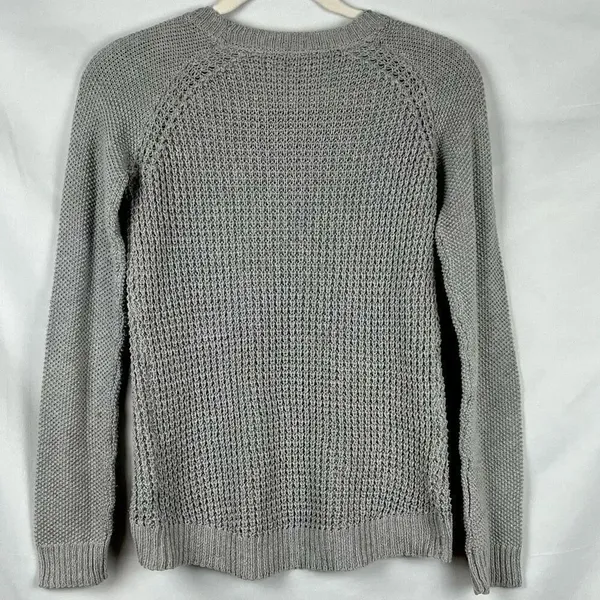 Aeropostale Gray Knit Long Sleeve Sweater XS - Image 3