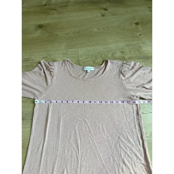 EUC Michael Stars Gianna Top Blouson-Sleeve Puffed Sleeves Besso Pink USA size M - Image 5