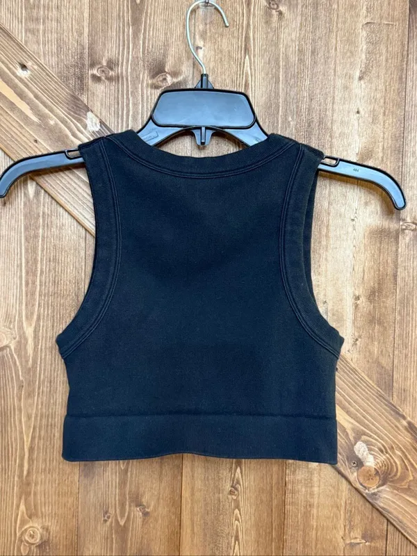 Offline by Aerie Women’s M Black Seamless Ribbed Crop Tank Top Medium Support (9 - Image 4