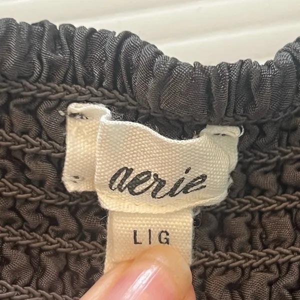 Aerie Gray Skorts with Ruched Waistband and Flowy Silhouette - Image 12