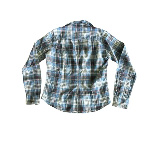 Frank & Eileen Barry Button Down Shirt Womens XS Blue Plaid Cotton‎ - Image 11
