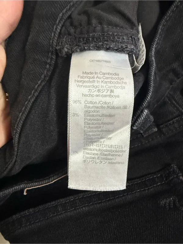 Madewell The Perfect Vintage Flare Jeans Size 28 Black Denim NF379 - Image 8