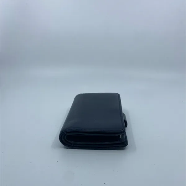 Coach Small Snap Navy Pebbled Leather Wallet - Image 3