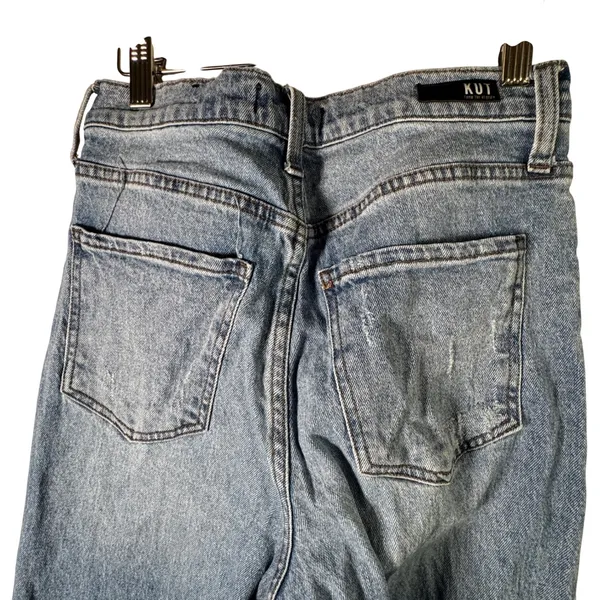 KUT from the Kloth Sienna Wide Leg Jeans Light Wash Denim High Rise‎ Size 2 Blue - Image 10