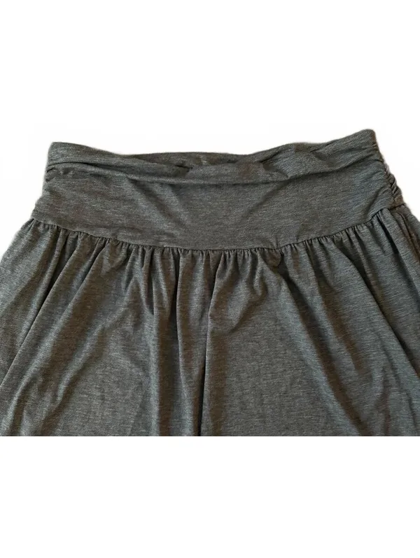 Halara NEW Fit and Flare Skirt Size Medium Gray Comfort City Chic Casual Soft - Image 3