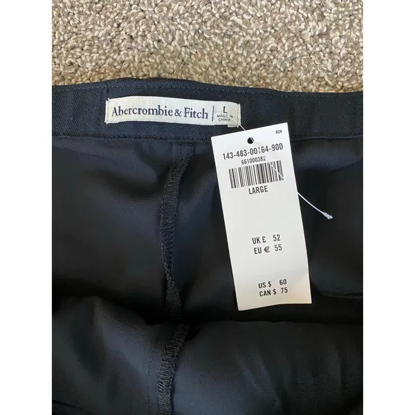 Abercrombie & Fitch Black Pleated Skort Size L Tennis Mini - Image 3