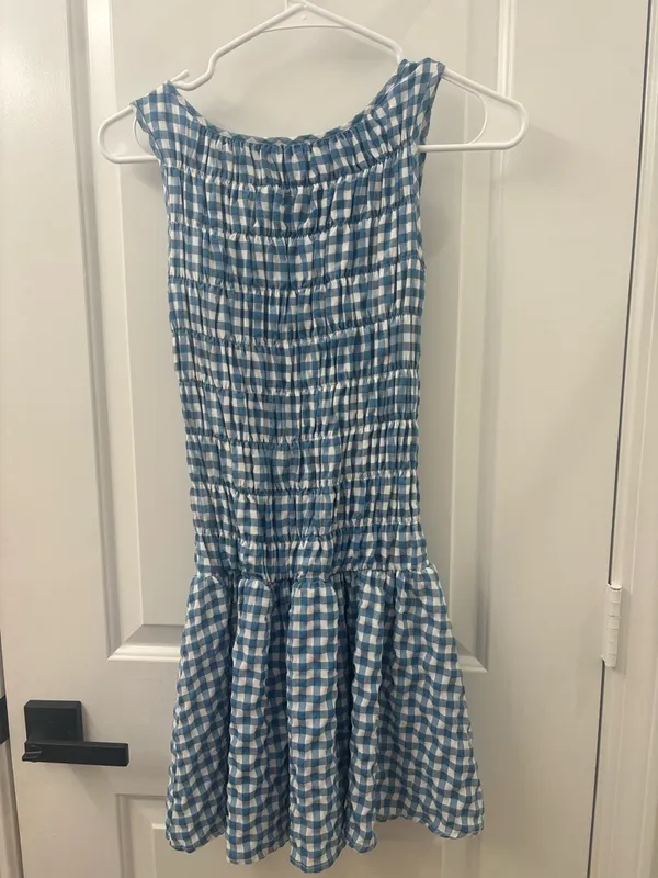 House of Spence blue and white gingham dress - Image 6