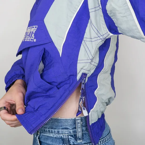 Vintage 90s Starter Kansas State Wildcats Cropped Puffer Coat - Image 6