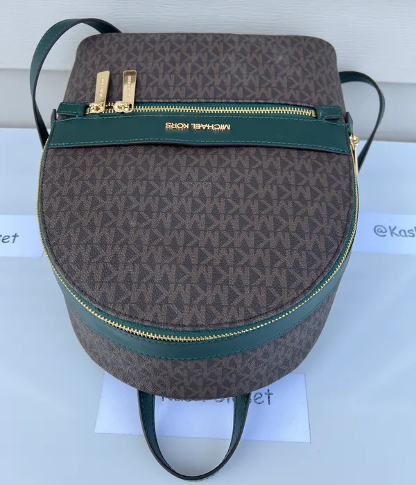 MK Kenly Medium Backpack - Racing Green - Image 5