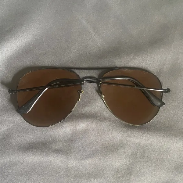 Unisex Aviator Sunglasses with Rose Gold Lenses - Image 2