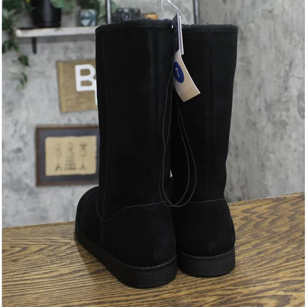 NWT Universal Thread Womens Sarah Suede Shearling Winter Boots 91467407 Black 7M - Image 7