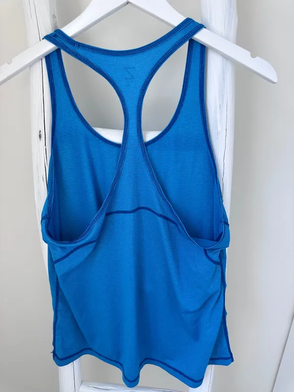 Zella Bright Blue Performance Racerback Tank Top Size Large - Image 2