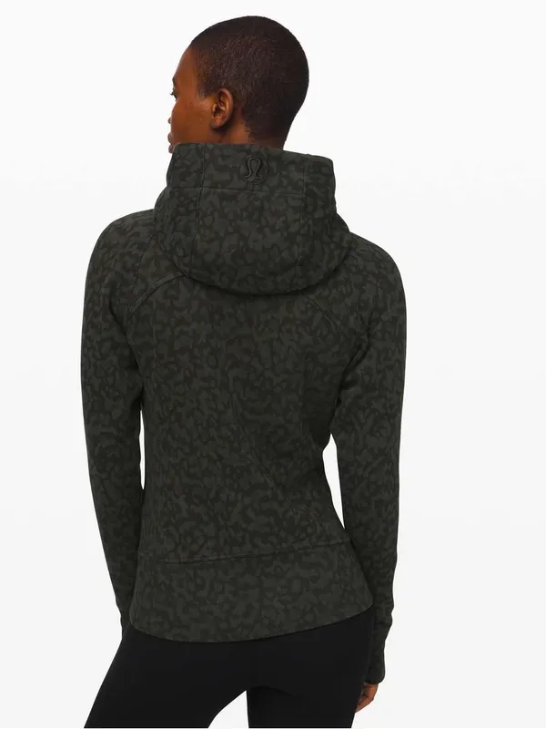 Lululemon Scuba Hoodie *Light Cotton Fleece Formation Camo Evergreen Multi - Image 3