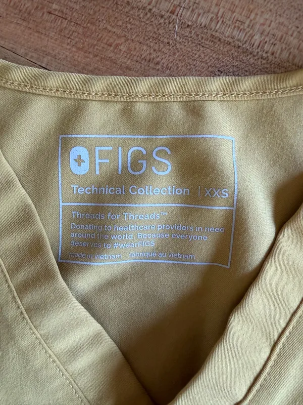 Light Gold FIGS Scrubs Set - Image 6