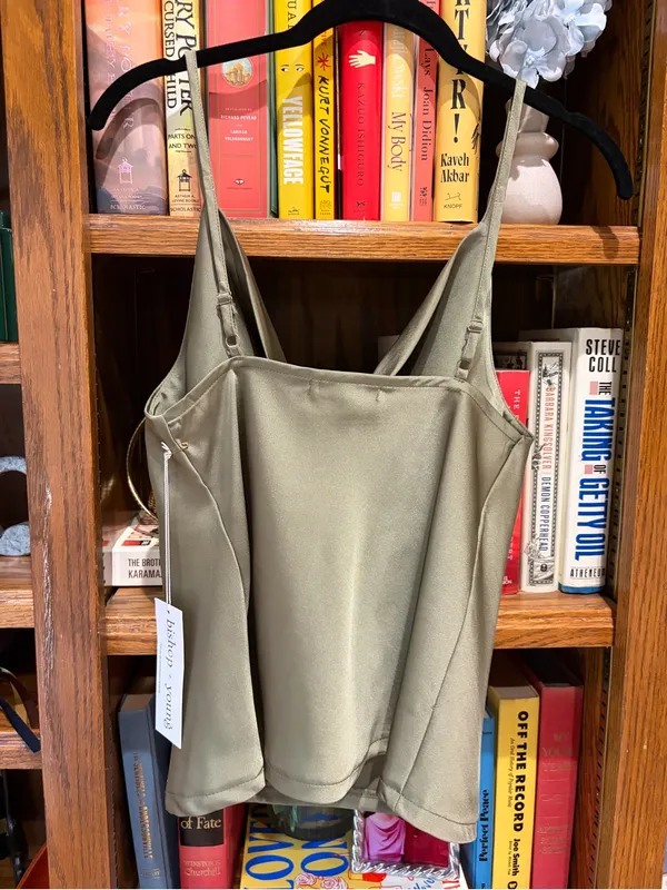 bishop + young olive green cowl neck cami - Image 4