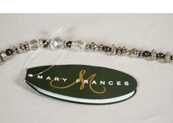 RARE Mary Frances Super Star Silver Gold Beaded Holiday Purse Handbag NEW!! - Image 7