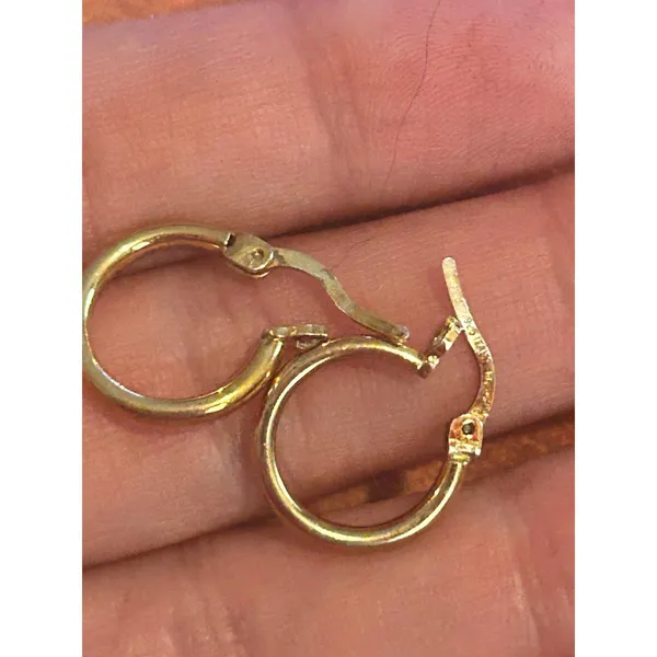 C64 earrings gold tone 925 sterling silver - Image 2