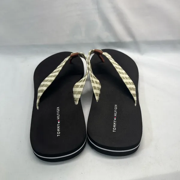 Tommy Hilfiger Flip Flops‎ Women 9 Cream/Gold NEW - Image 5