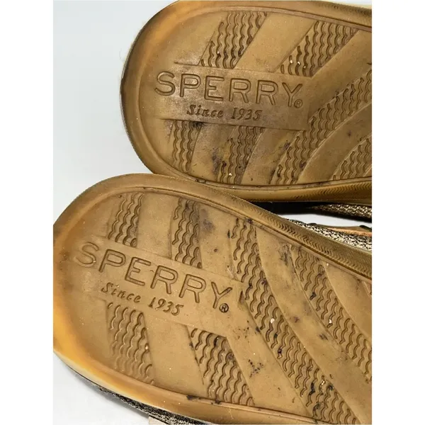 Sperry Women Tan/Beige Boat/Deck/Top Siders Shoes Loafers w/Leather Laces-Size 9 - Image 13