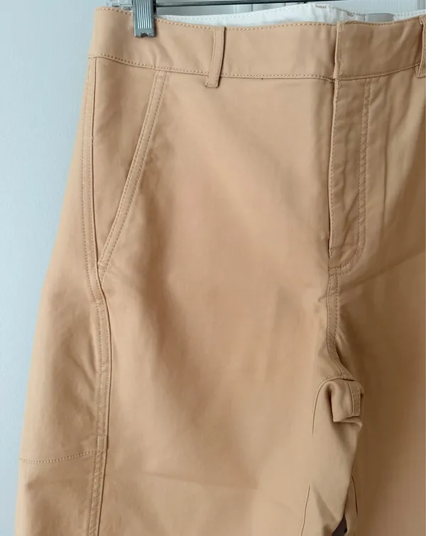Anthropologie Maeve Curved Cropped Chino Pants, Size 6 - Image 6