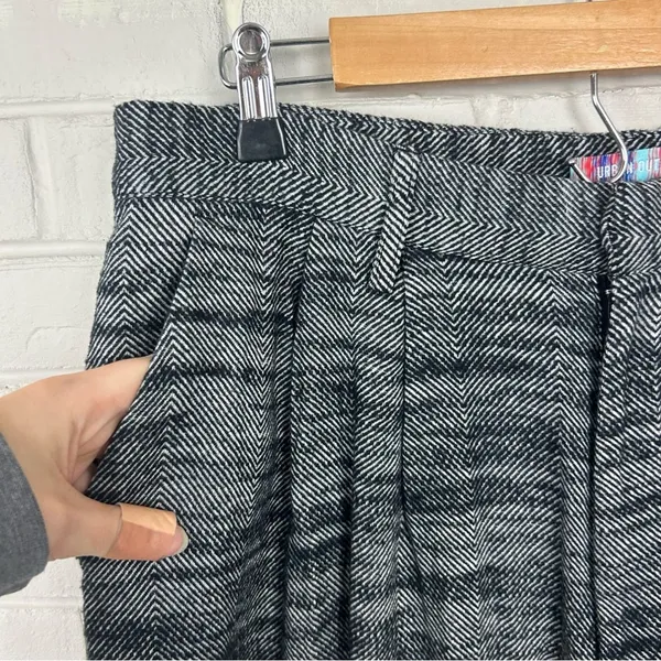 NWT Urban Outfitters Herringbone Wide Leg Knit Trouser Pants Size L - Image 8