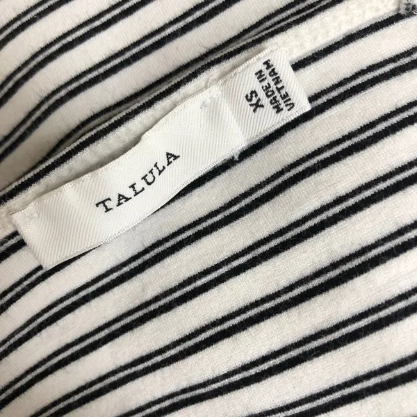 Aritzia Talula Black Stripe Crop Top Tank XS - Image 5