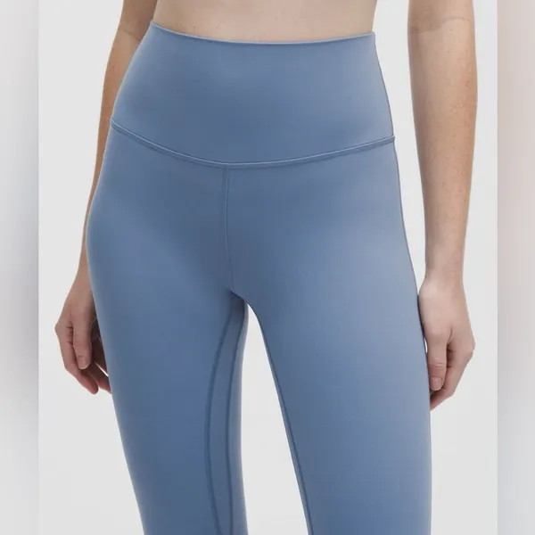 Lululemon‎ Align High Rise Mini Flare Blue Leggings - Image 3