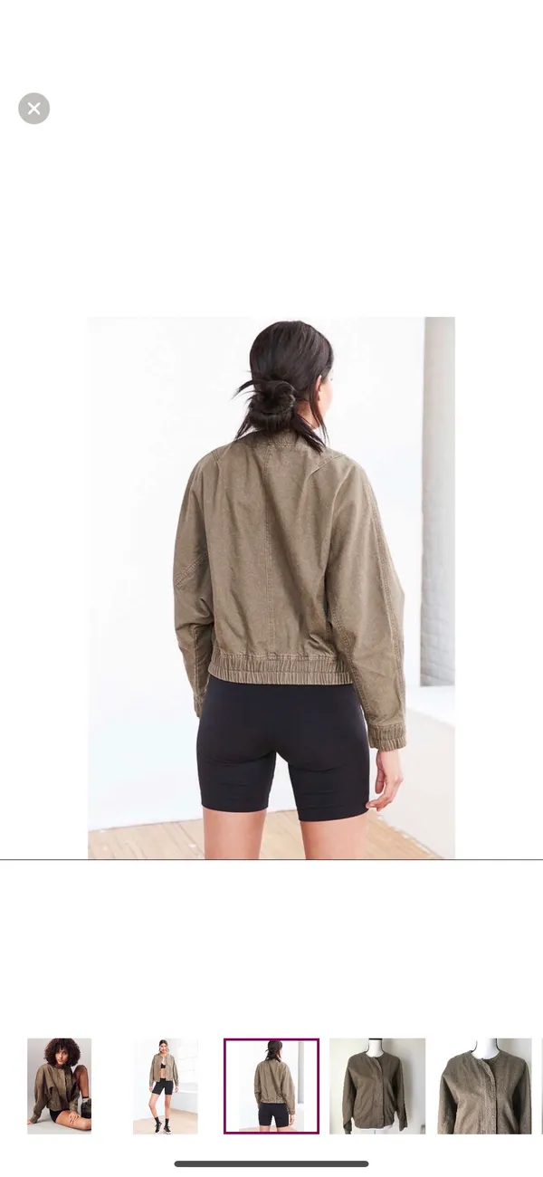 UO  Lara Utility Dolman Bomber Jacket - Image 6