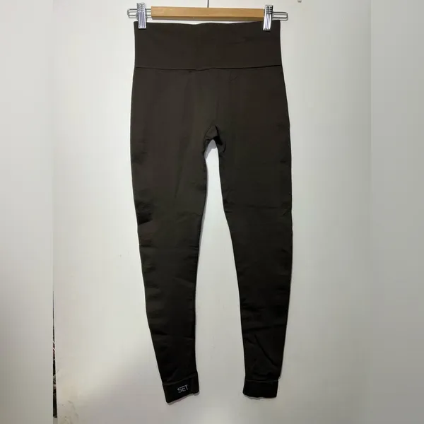 NWOT SET ACTIVE Cloud High-Rise brown Leggings size M - Image 6