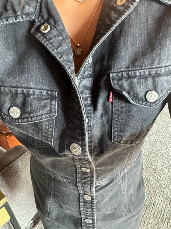 Levi’s Ellie Black Denim Jacket  - Image 4