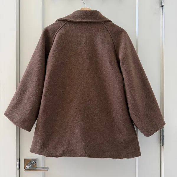 Coffee Brown Womens Coat Blazer Jacket - Image 2