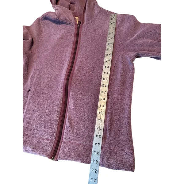 LL Bean Misses Micro Fleece Sweater Jacket Womens M Medium Reg 0-GLU1‎ - Image 6