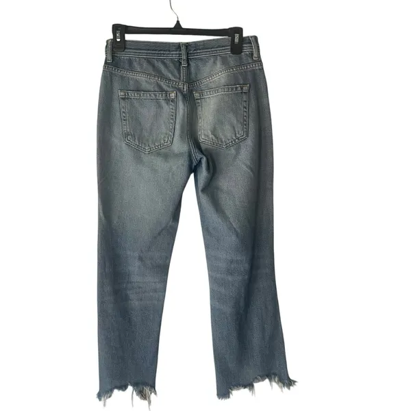 Free People We The Free Women's Size‎ 26 Baggy Distressed Maggie Boyfriend Jeans - Image 6