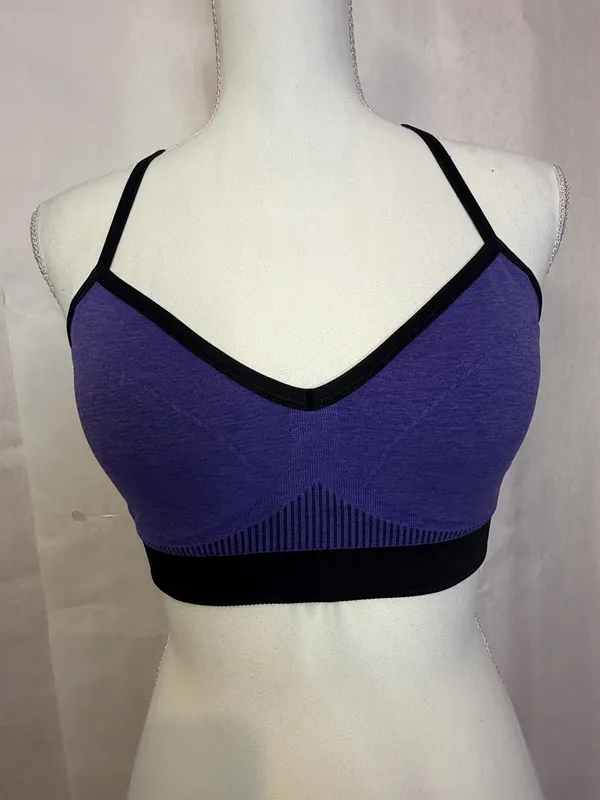 lululemon athletica Purple Seamless Sports Bralette with Black Trim - Image 2