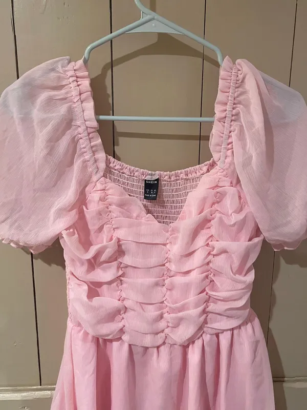 Pink Short Ruffle Dress - Image 2