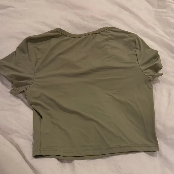 Princess Polly handa eco nylon top sage size 6 - Image 4