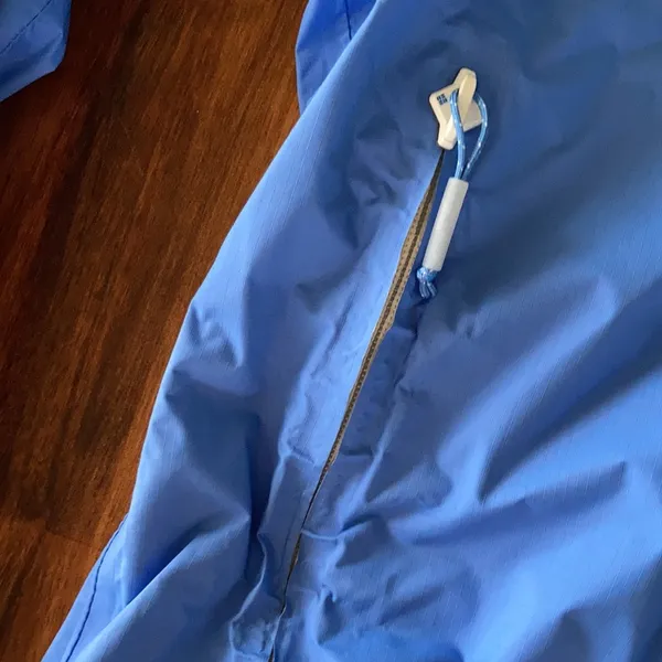 Columbia Omnitech Waterproof Blue Rain Jacket Women’s Size Extra Small XS EUC - Image 3