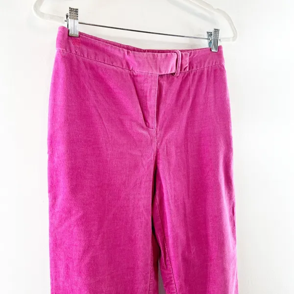 Lilly Pulitzer High Rise Vintage Corduroy Bootcut Straight Pants Pink 4 - Image 7
