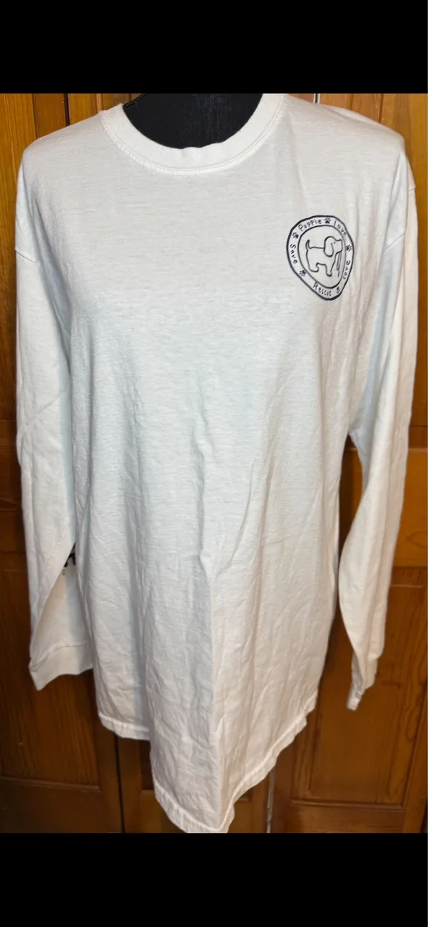 Puppie Love Long Sleeve White Shirt - Image 2